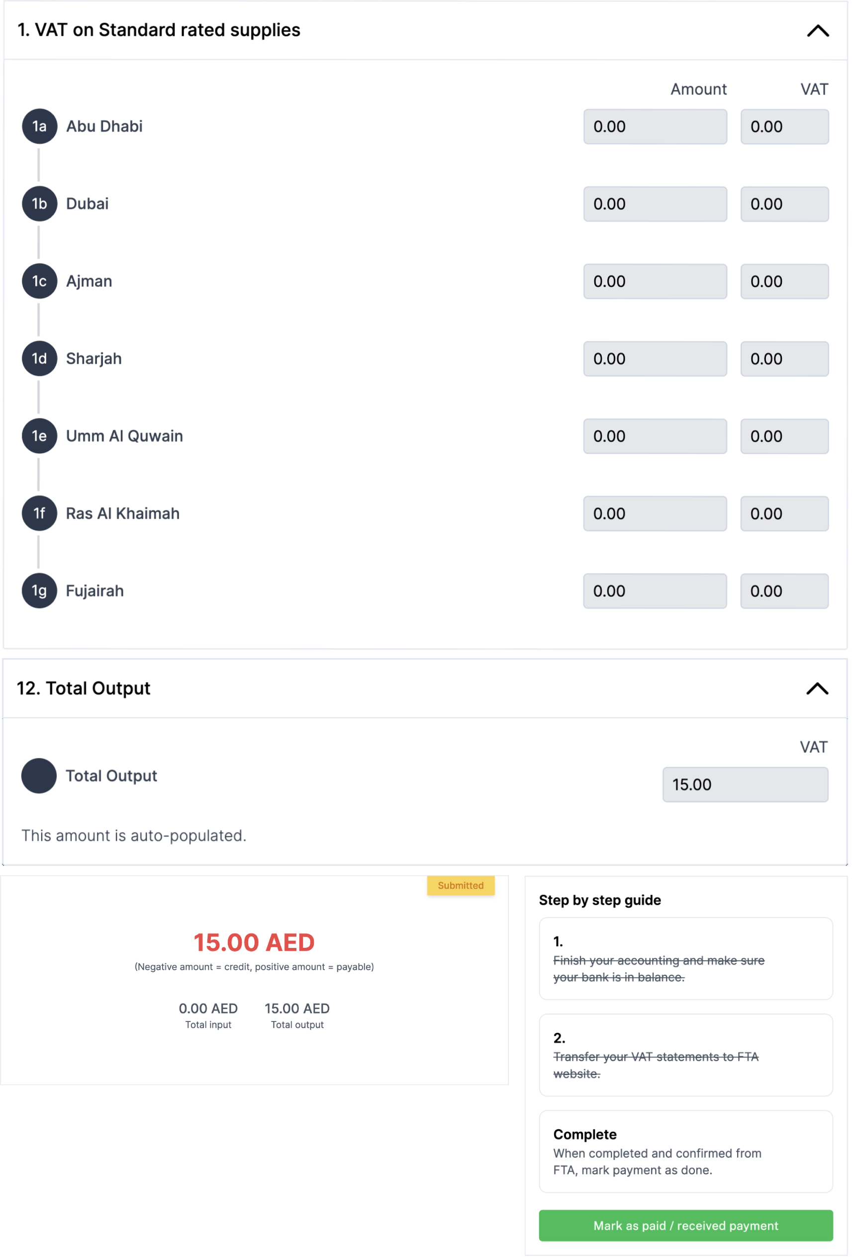 Fuluflow vat form